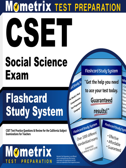 Title details for CSET Social Science Exam Flashcard Study System by Mometrix California Teacher Certification Test Team - Available